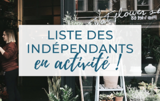 Liste des indépendants en activité